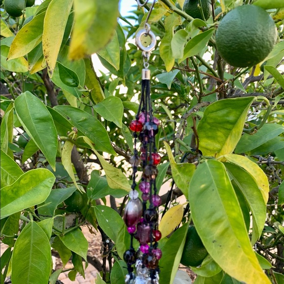 Small 8” Beaded Wind Chime Sun Catcher W Gift Box - Picture 5 of 9